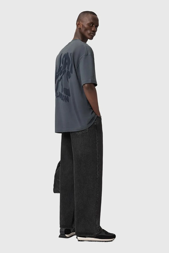 Ruházat AllSaints pamut póló ORLANDO M066PC kék