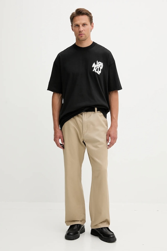 Pamučna majica AllSaints ORLANDO M066PC crna SS26