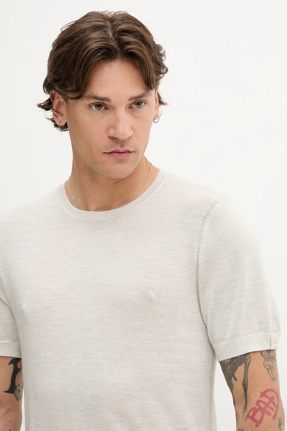 Rag & Bone tricou de lână bej MBS25P017BM17