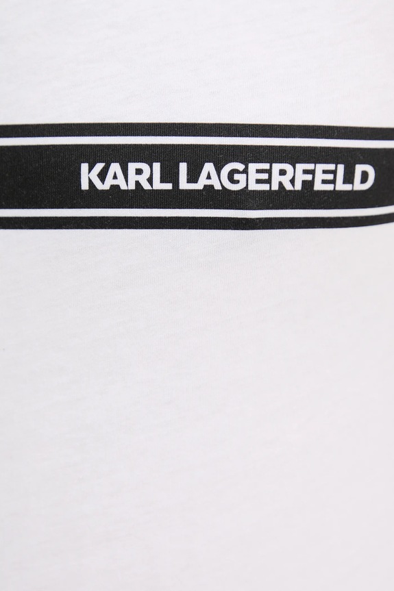 Karl Lagerfeld tricou bărbătesc de bumbac alb A3M46001