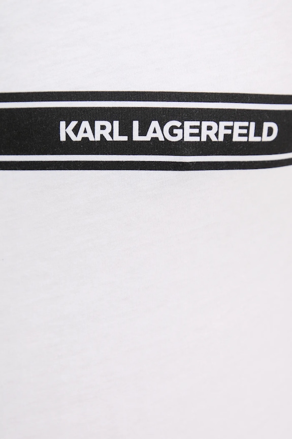 Karl Lagerfeld tricou bărbătesc de bumbac alb A3M46001
