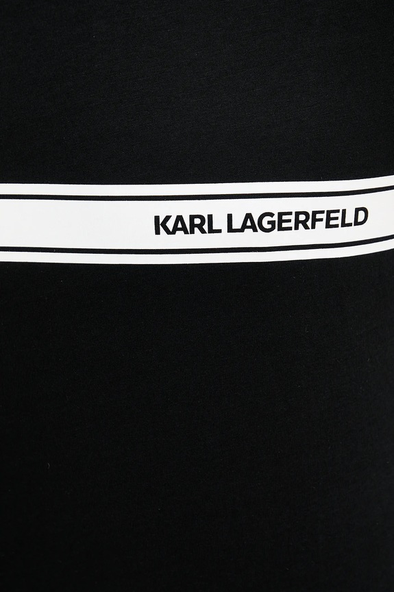 Karl Lagerfeld t-shirt da uomo in cotone nero A3M46001