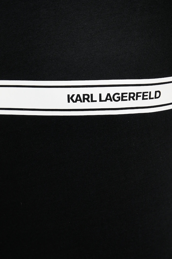 Karl Lagerfeld t-shirt da uomo in cotone nero A3M46001