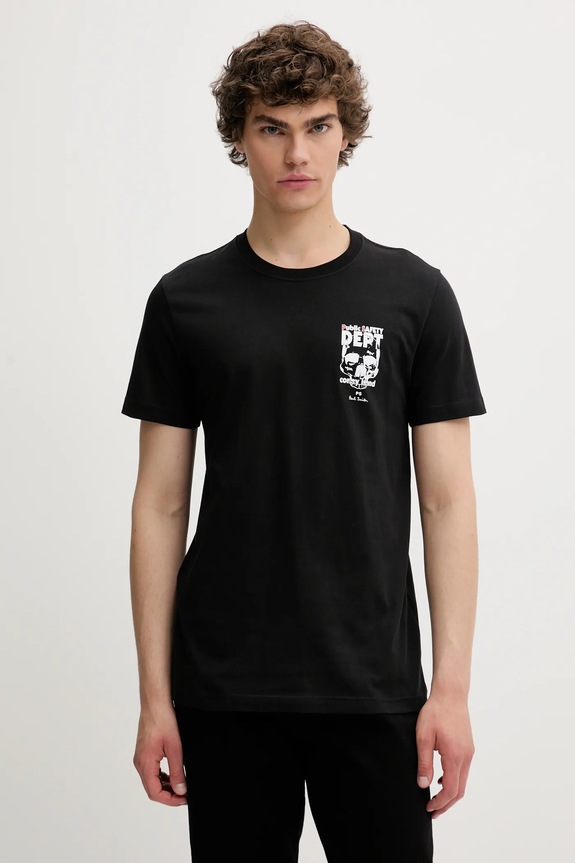 Oblečenie Bavlnené tričko PS Paul Smith M2R.010R.TP5260 čierna