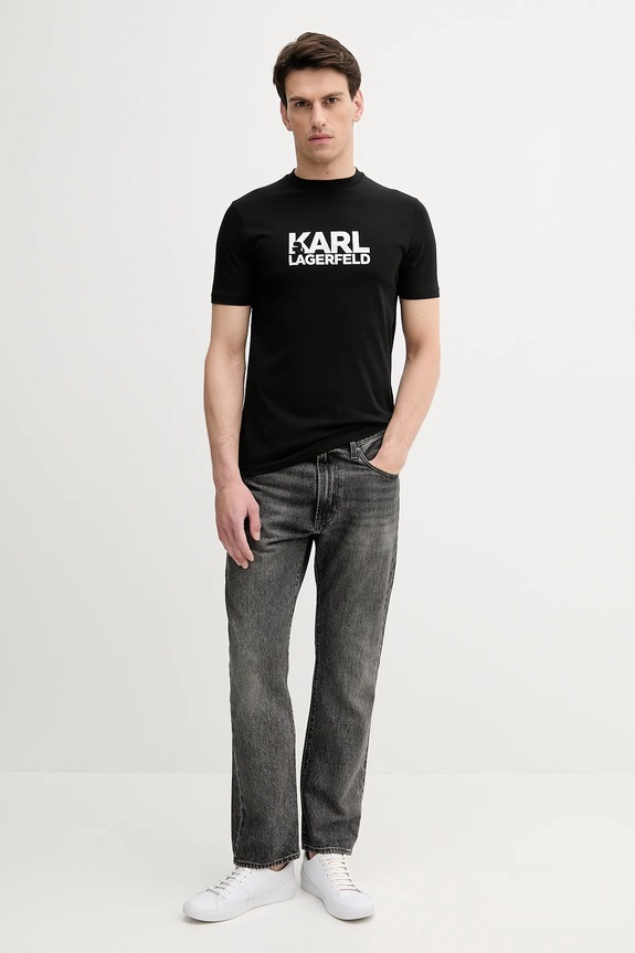 Karl Lagerfeld t-shirt 553235.755087 nero AW25
