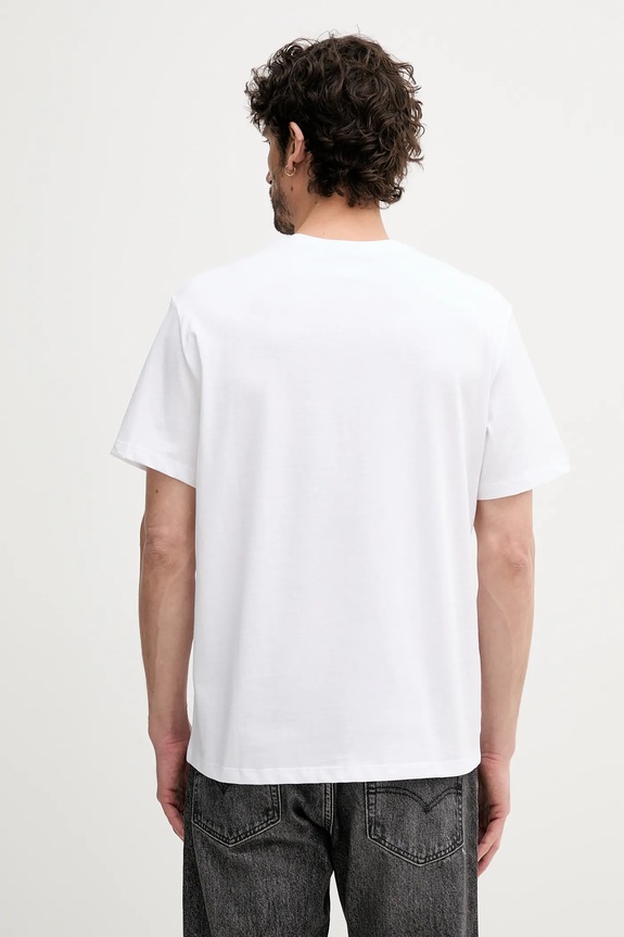 Calvin Klein Jeans tričko pánské bavlněné LV04RB862G bílá SS26
