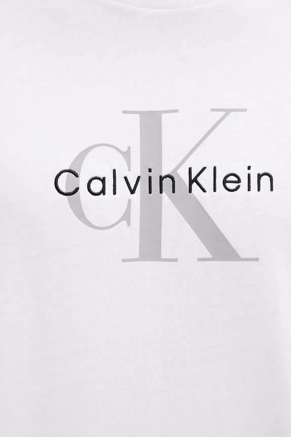 Calvin Klein Jeans tričko pánské bavlněné bílá LV04RB862G