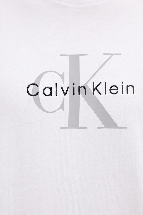 Calvin Klein Jeans tričko pánské bavlněné bílá LV04RB862G