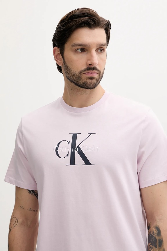 Abbigliamento Calvin Klein Jeans t-shirt da uomo in cotone LV04RB862G rosa
