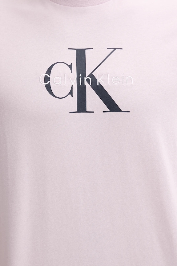 Calvin Klein Jeans t-shirt da uomo in cotone rosa LV04RB862G