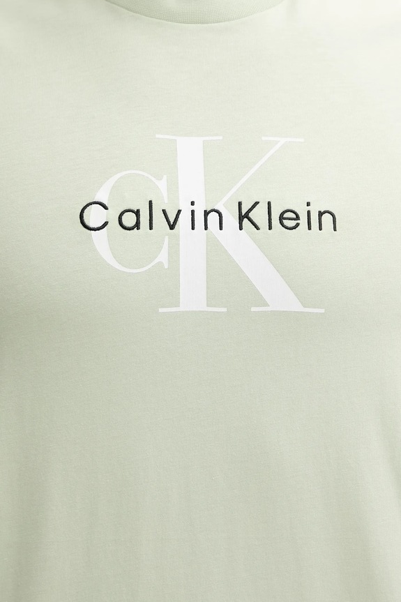 Calvin Klein Jeans tricou bărbătesc de bumbac verde LV04RB862G