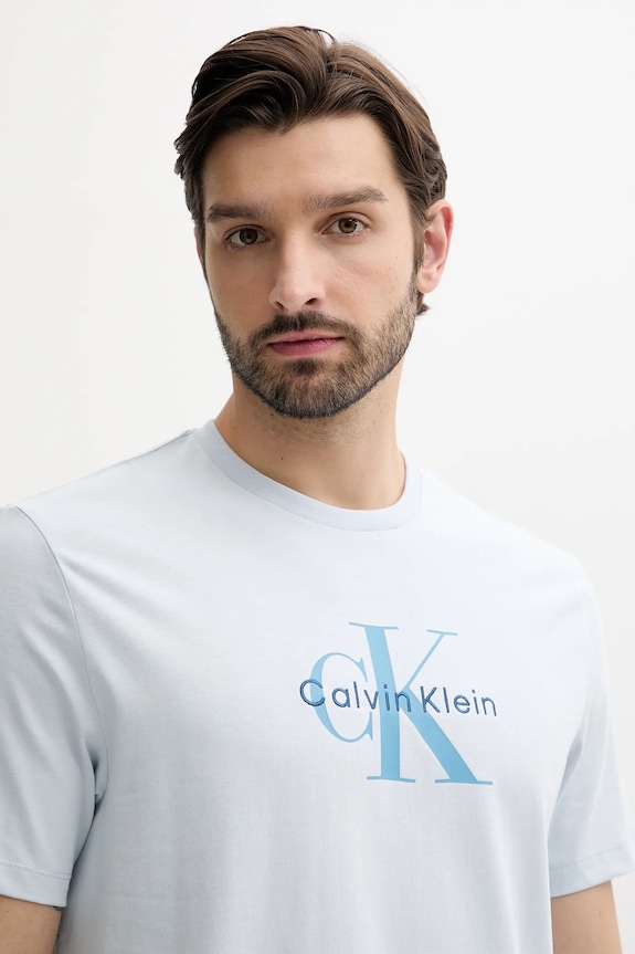 Oblečenie Calvin Klein Jeans tričko pánske bavlnené LV04RB862G modrá