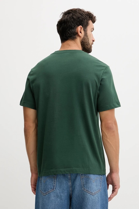 Calvin Klein Jeans tričko pánské bavlněné LV04RB862G zelená SS26