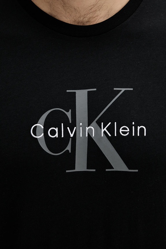 Calvin Klein Jeans tričko pánské bavlněné černá LV04RB862G