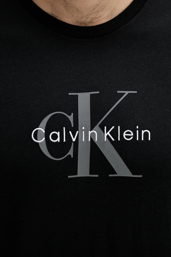 Calvin Klein Jeans tričko pánské bavlněné černá LV04RB862G