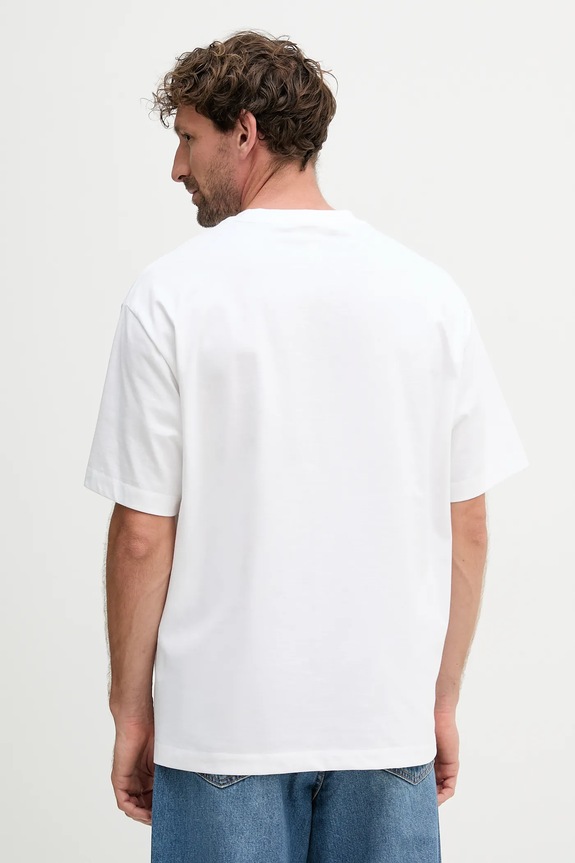 Ρούχα Βαμβακερό μπλουζάκι Calvin Klein Jeans LV04RC829G λευκό