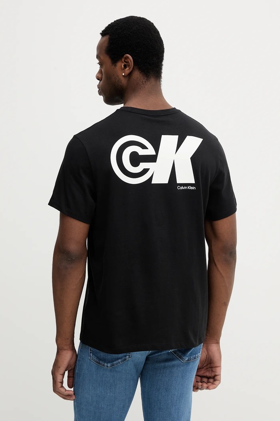 Tričko Calvin Klein Jeans relaxed čierna LV04RC835G