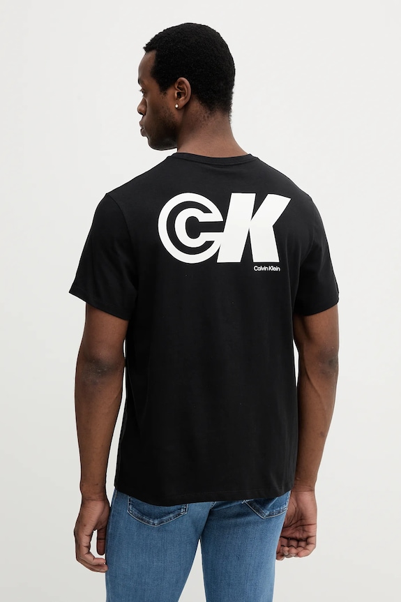 Tričko Calvin Klein Jeans relaxed čierna LV04RC835G