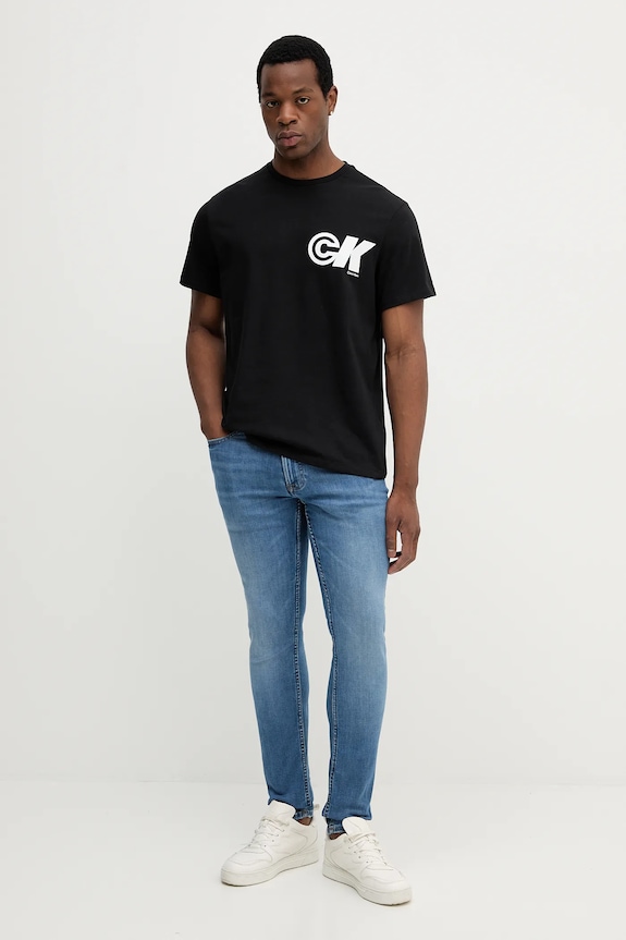 Tričko Calvin Klein Jeans LV04RC835G čierna AW25