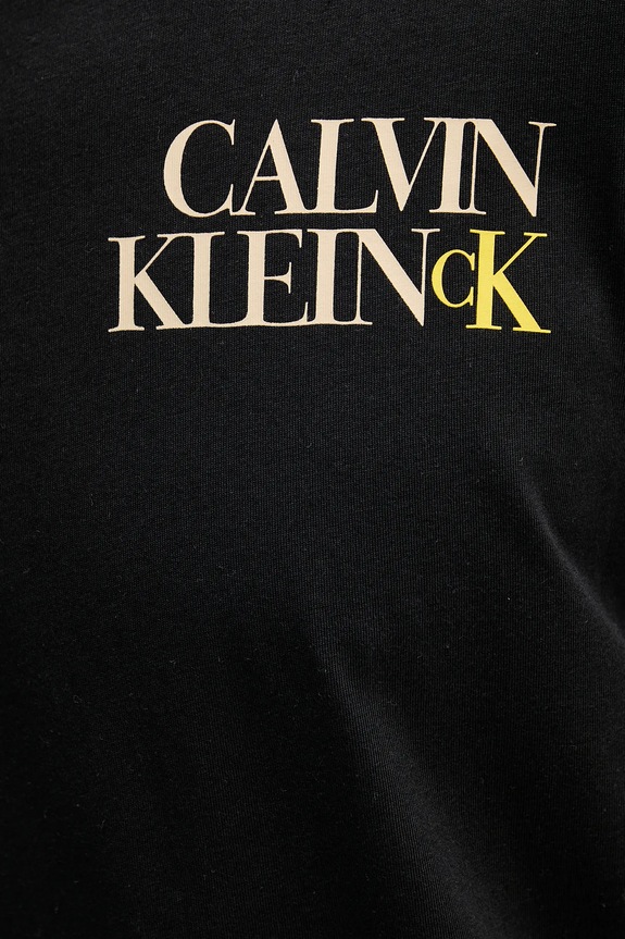 Calvin Klein Jeans t-shirt bawełniany czarny LV04RC844G