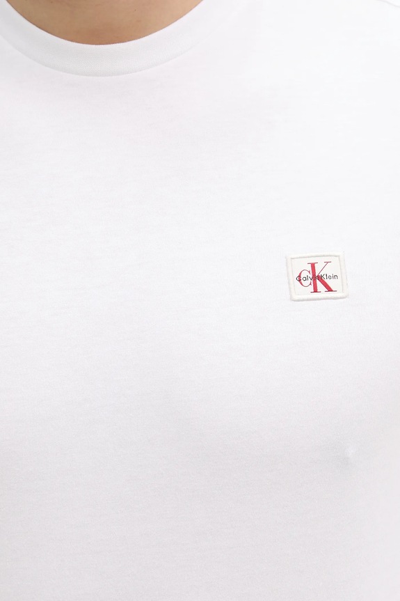 Calvin Klein Jeans férfi pamut T-shirt LV04RC272G fehér