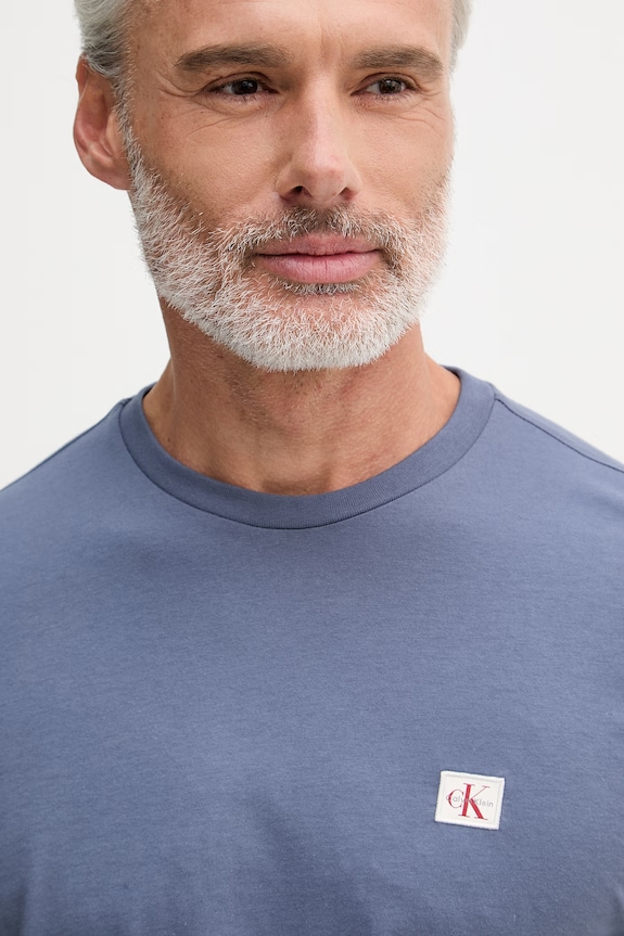 Calvin Klein Jeans tričko pánské bavlněné modrá LV04RC272G
