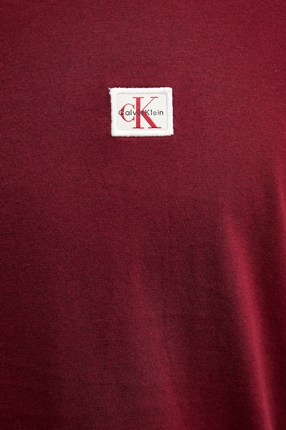 Calvin Klein Jeans t-shirt męski bawełniany LV04RC272G bordowy