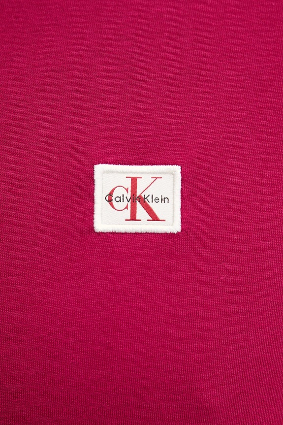 Calvin Klein Jeans t-shirt męski bawełniany bordowy LV04RC272G