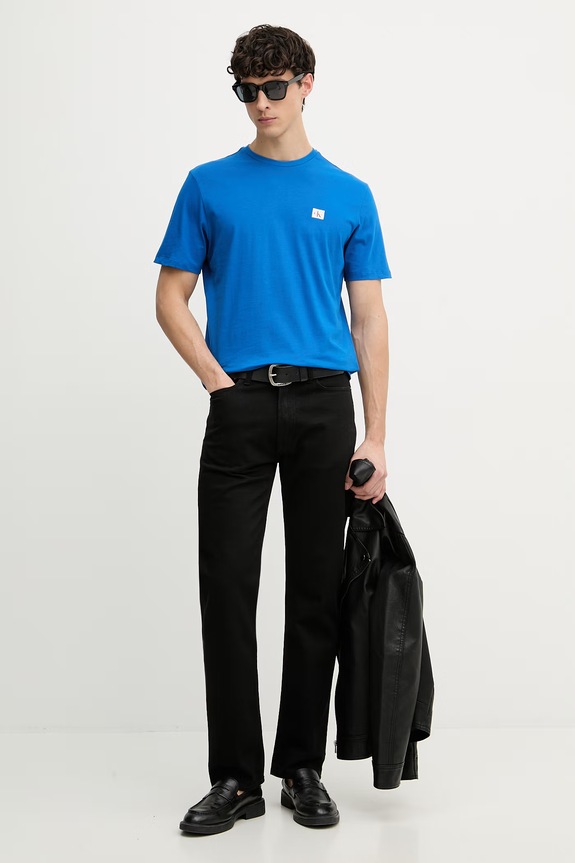 Calvin Klein Jeans Tricou bărbătesc bumbac LV04RC272G albastru SS26