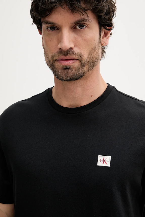 Odzież Calvin Klein Jeans t-shirt męski bawełniany LV04RC272G czarny