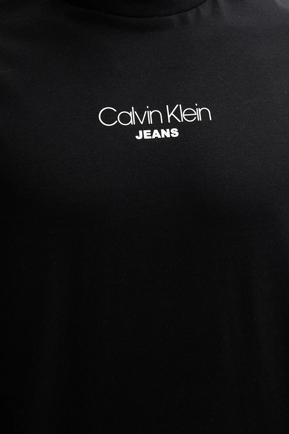 Bavlnené tričko Calvin Klein Jeans čierna LV04RC851G
