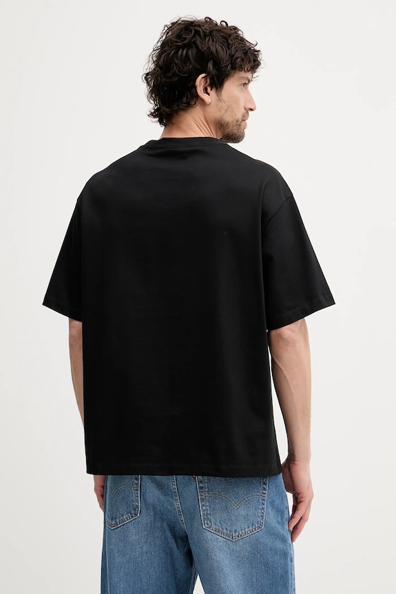 Bavlněné tričko Calvin Klein Jeans LV04RC808G černá AW25