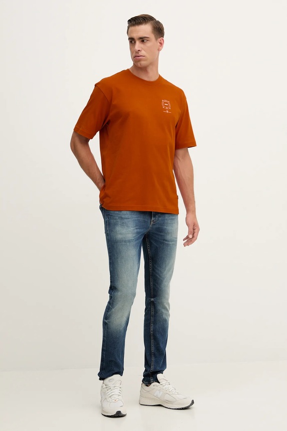 BOSS Orange tricou din bumbac Te_voyage 50546370 portocaliu AW25