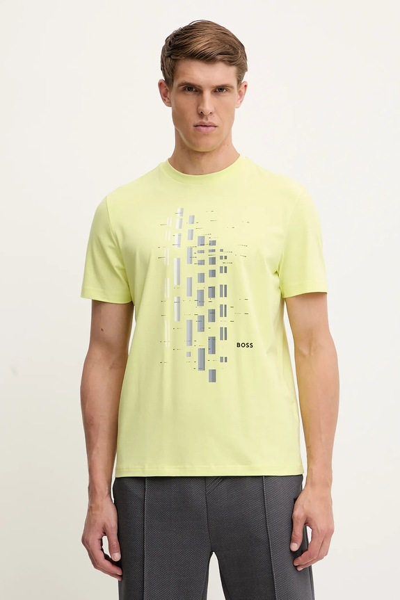 Tričko BOSS Green Tee GRX Zone potlač zelená 50543808