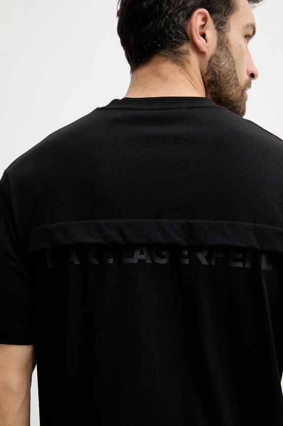 Karl Lagerfeld pamut póló 553225.755139 fekete