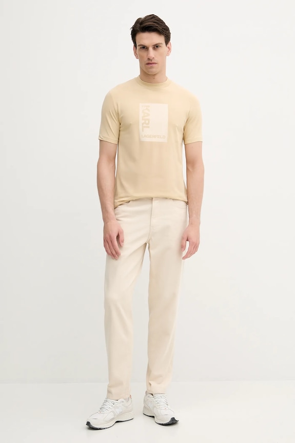 Karl Lagerfeld tricou 553235.755038 bej AW25
