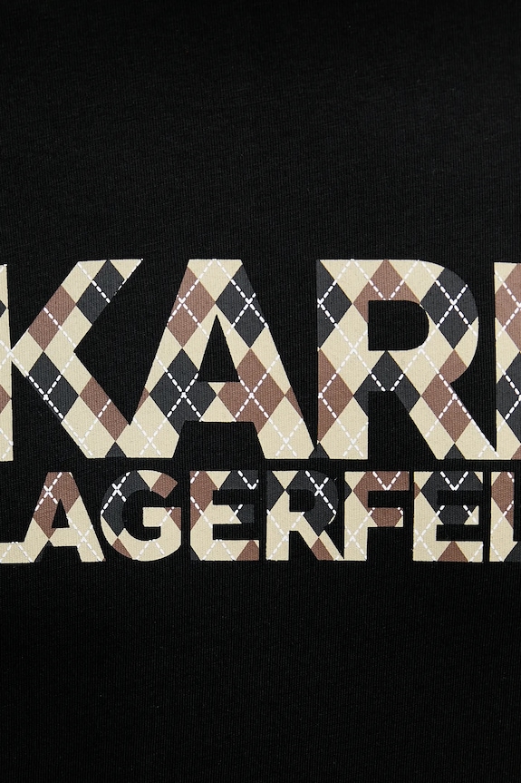 Bavlnené tričko Karl Lagerfeld 553225.755036 čierna