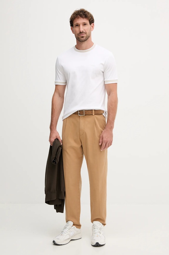 BOSS t-shirt in cotone H-Tessler 200 50543858 bianco AW25