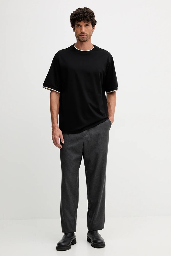 BOSS t-shirt in cotone H-Tames 65 50548012 nero AW25