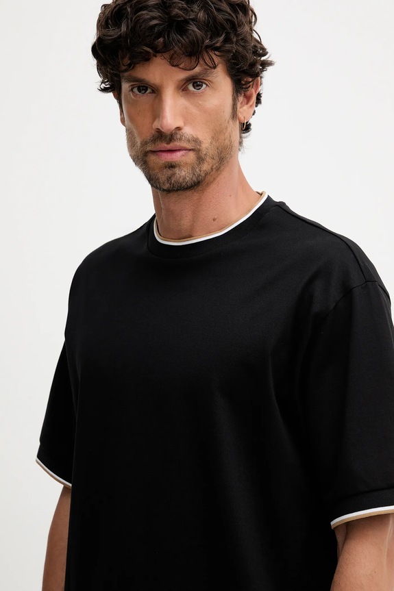 BOSS t-shirt in cotone H-Tames 65 nero 50548012