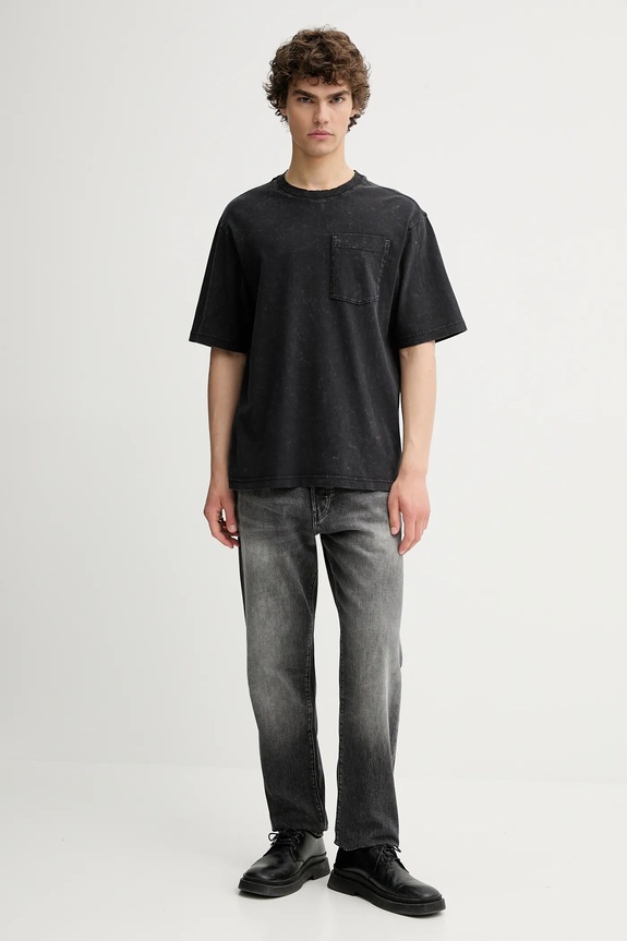 G-Star tricou din bumbac D26031.C756 negru AW25