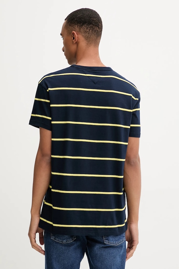 Ruházat Tommy Jeans pamut póló DM0DM21983 sötétkék