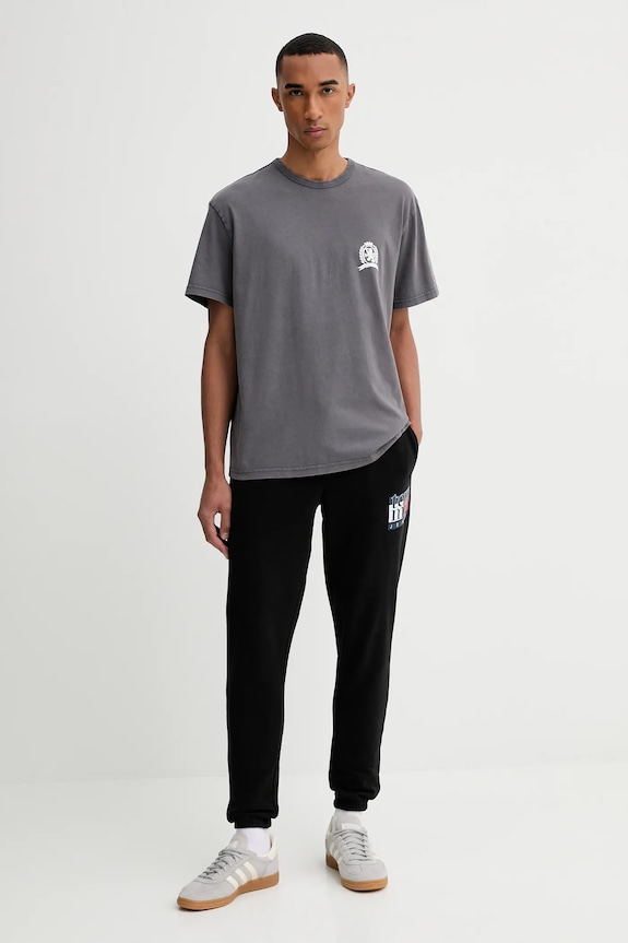 Bavlnené tričko Tommy Jeans DM0DM21986 sivá AW25