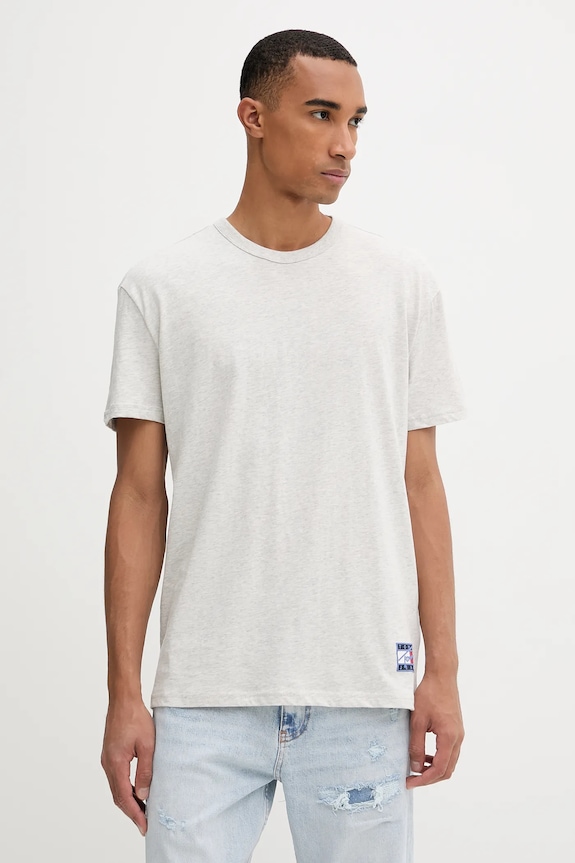 Ruházat Tommy Jeans pamut póló DM0DM21989 szürke