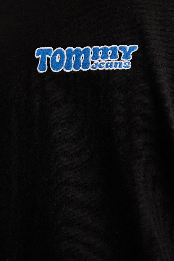 Bavlnené tričko Tommy Jeans DM0DM22051 čierna