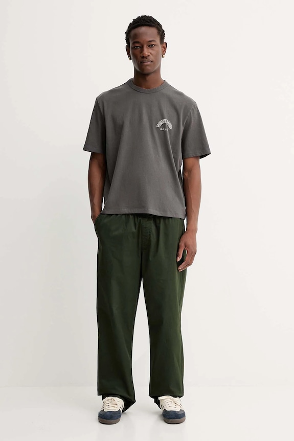 Tommy Jeans pamut póló DM0DM22059 szürke AW25