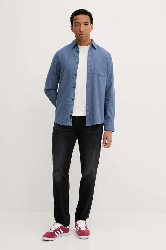 Pamučna majica Tommy Jeans DM0DM22128 bijela AW25