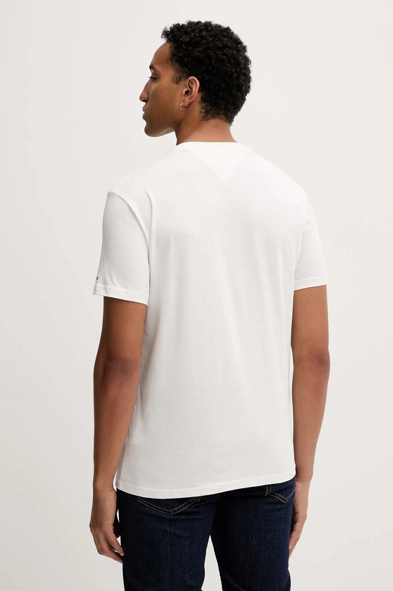 Odjeća Pamučna majica Tommy Jeans DM0DM22138 bijela