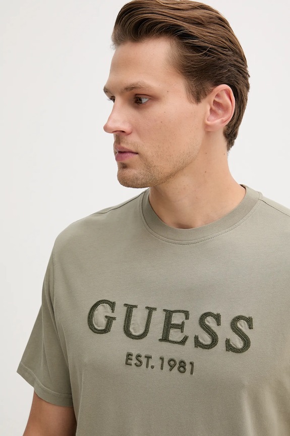 Odjeća Pamučna majica Guess M5YI17.I3Z14 zelena