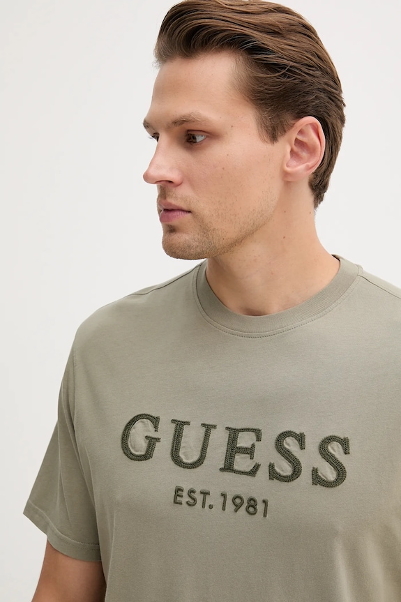 Odjeća Pamučna majica Guess M5YI17.I3Z14 zelena